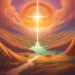 Image of creation from God's perspective. AI generated from Wix AI tool.
