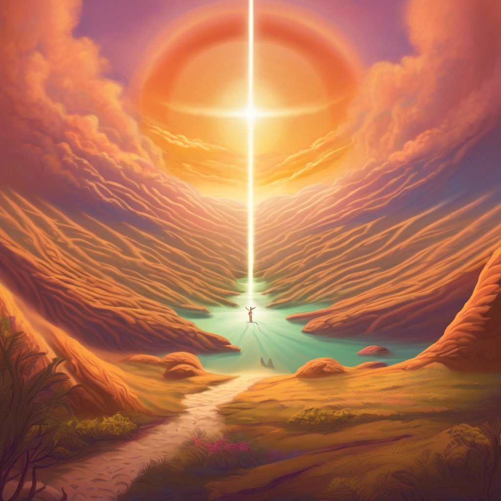 Image of creation from God's perspective. AI generated from Wix AI tool.